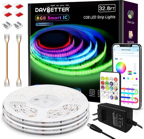 Amazon DAYBETTER RGB Smart IC COB LED Strip Lights High Density