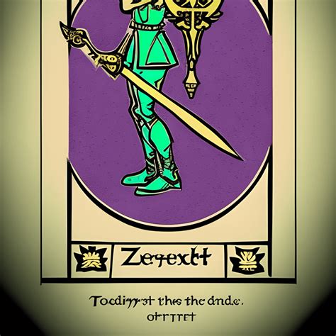 Zelda Tarot Card Stencil Design Creative Fabrica