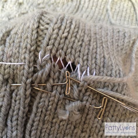 How To Fix A Hole In Knitting Knitting Visible Mending Stitches