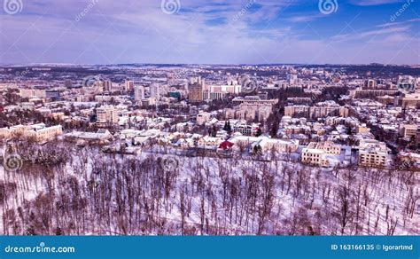 Aerial View of Old City Kishinev, Moldova Stock Image - Image of frosty ...