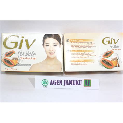 Giv White Skin Care Soap Papaya Honey Lazada Indonesia