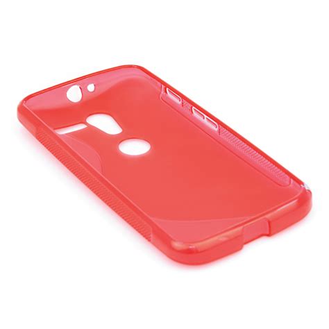 Caseflex Motorola Moto X Silicone Gel S Line Case Red