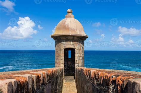 National park Castillo San Felipe del Morro Fortress in old San Juan ...