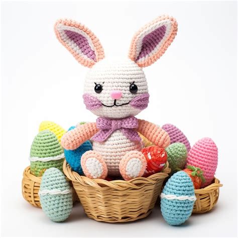 Premium Ai Image Rabbit Crochet