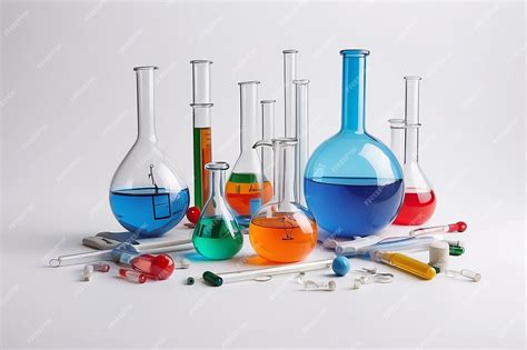 Premium Photo World Science Day Arrangement With Chemistry Tubes