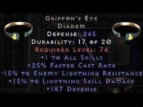 Griffon S Eye Drop Locations Diablo II Resurrected YouTube