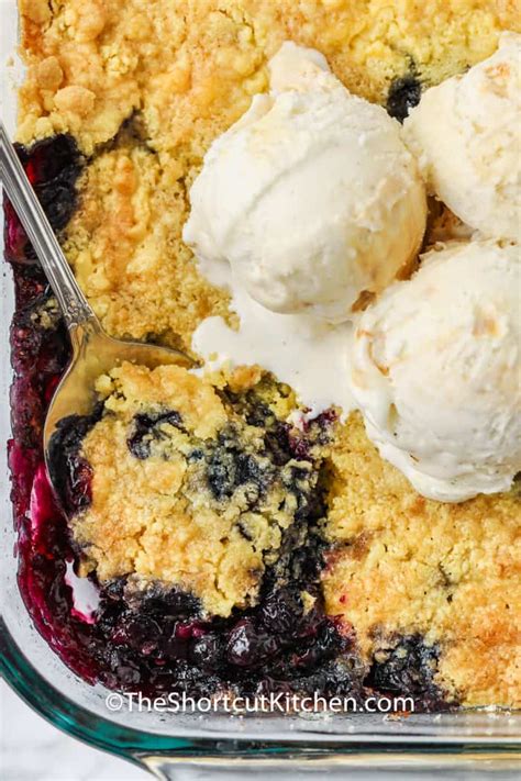 Lemon Blueberry Dump Cake With Cake Mix The Shortcut Kitchen