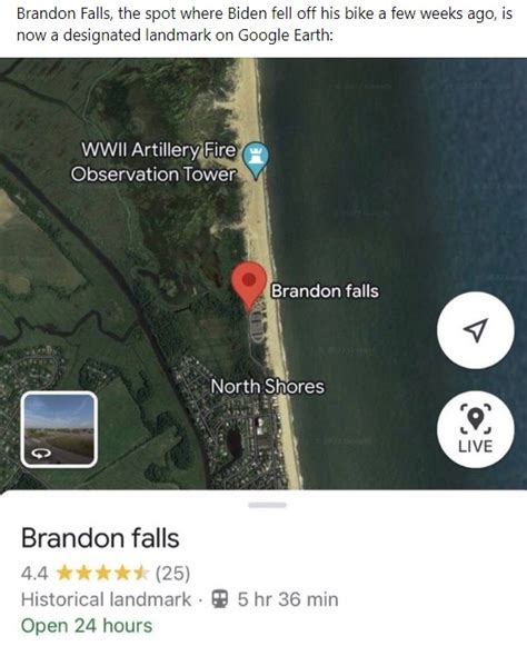 'Brandon Falls' Added to Google Maps to Mock Biden's Bike Fall | Snopes.com