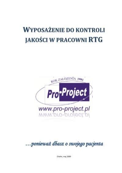 WYPOSA ENIE DO KONTROLI JAKO CI W PRACOWNI RTG