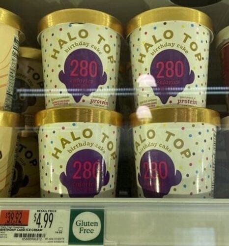 Halo Top Light, Birthday Cake Halo Top Birthday Cake Ice Cream - 16 oz ...