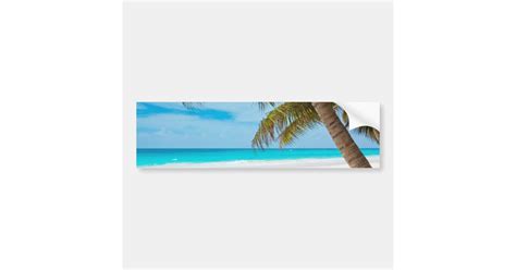 Tropical Paradise Beach Bumper Sticker Zazzle