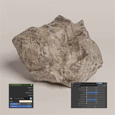 Procedural Rock Generator Free Environment Elements Models Blenderkit