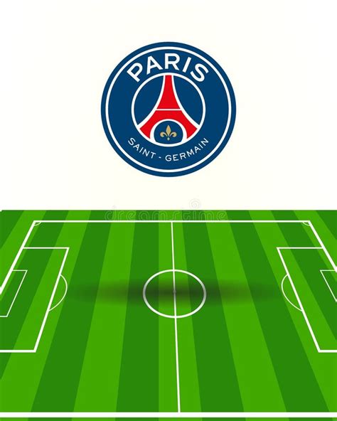 Psg Paris Saint Germain Fc Logo Con Fondo Blanco Ilustración Del Vector