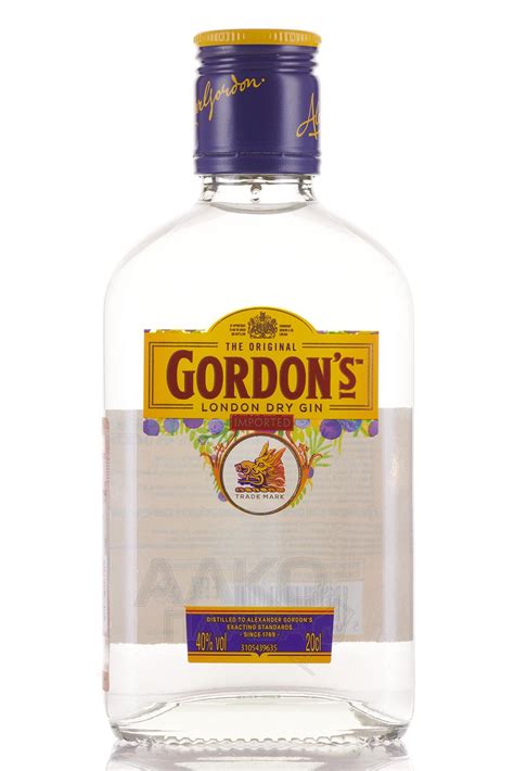 Gordon’s London Dry Gin - купить джин Лондонский сухой Гордонс 0.2 л - цена