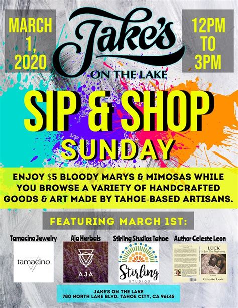 Sip And Shop Sunday Tahoe City Downtown Association