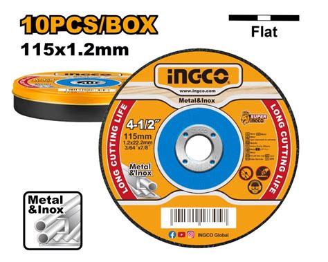 Abrasive Metal Cutting Disc Set Piece Ingco Tools South Africa