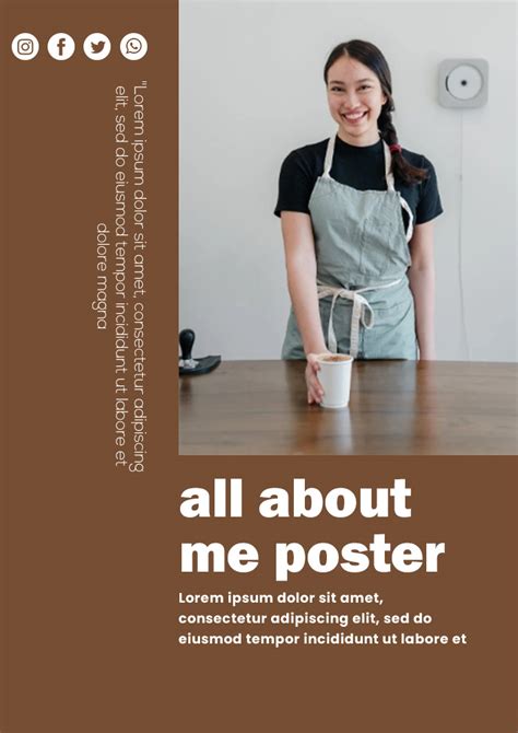 10+ All About Me Poster template free psd | Template Business PSD ...