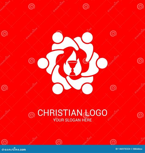 Church Logo And Biblical Symbols The Unity Of Believers In Jesus