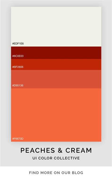 Peaches And Cream Color Palette Peach Color Palettes Color Palette