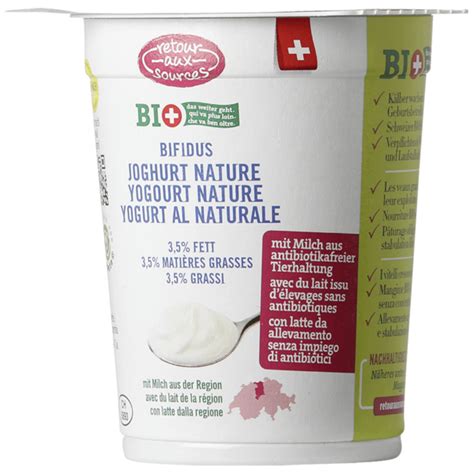 Bio Joghurt Nature Bifidus Fett Retour Aux Sources