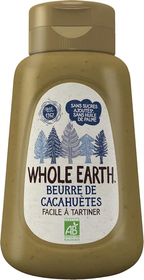 Whole Earth Beurre De Cacahu Tes Bio Source De Prot Ines Sans Huile