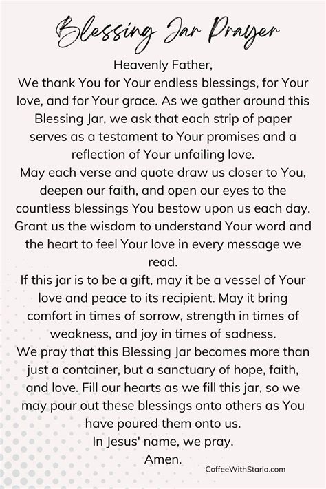 Blessings Jar Printable (Plus Examples) - Coffee With Starla