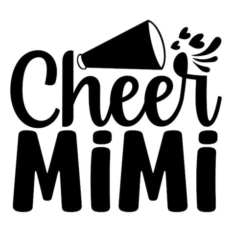 Premium Vector | Cheer mimi SVG