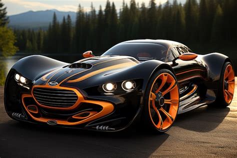 Premium AI Image Custom Tuned Racing Car In The Style Of Hot Wheels