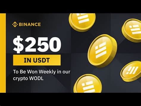 Binance 250 Crypto WODL Offer Binance Crypto WODL Answer Today