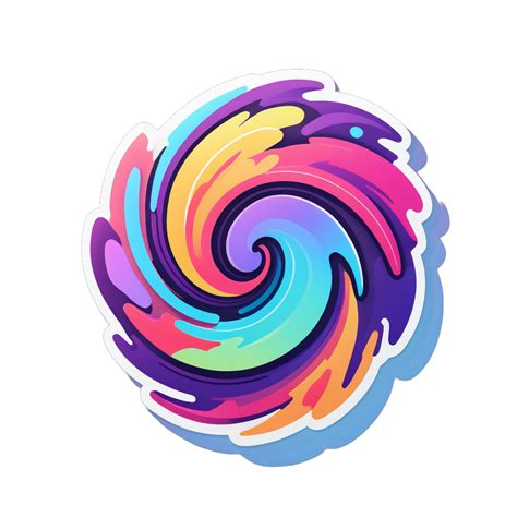 I Made An Ai Sticker Of Multicolored Abstract Object