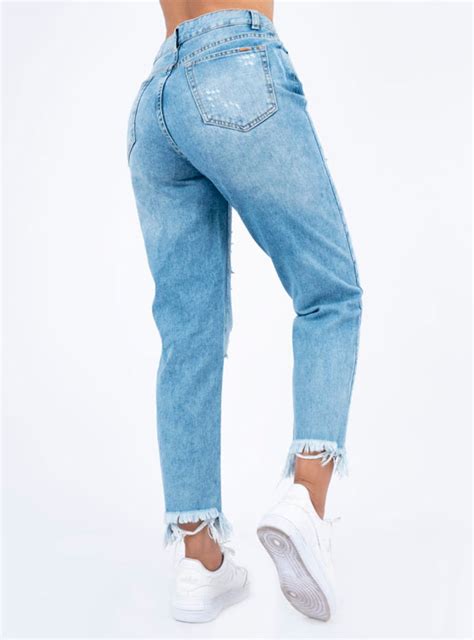 Ripley Jeans Algod N Mom Mujer Kayra Poblet Perfect Fit Super