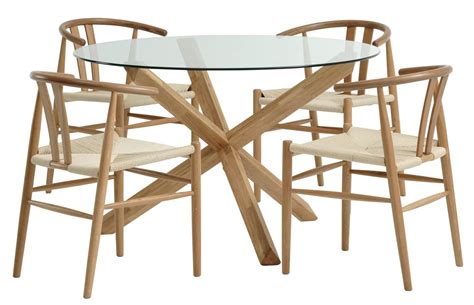 AGERBY D119 Table Oak 4 GUDERUP Chairs Oak Natural JYSK