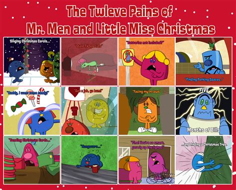 The Tweleve Pains Of Mr Men And Little Miss Xmas By Percyfan94 On