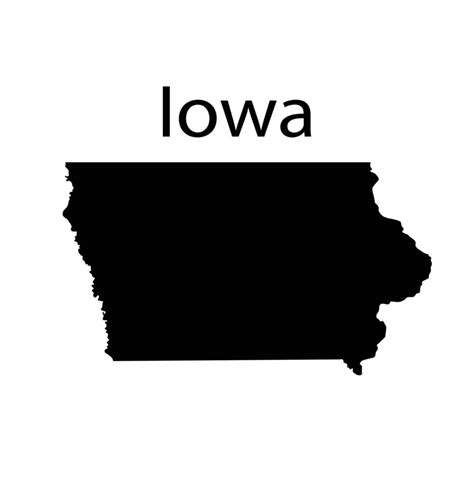 Iowa State Outline Vector Art, Icons, and Graphics for Free Download