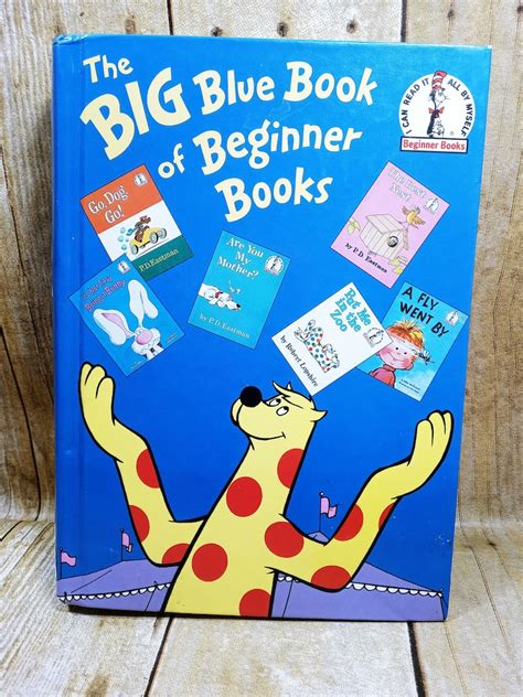 Vintage The Big Blue Book Of Beginner Books Dr Seuss 6 Books Etsy