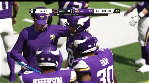 Madden Nfl 23 Franchise Gameplay Week 5 Premiere Chicago Bears Vs Minnesota Vikings Youtube