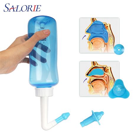 Salorie Ml Ml Nose Wash Bottle Automatic Valve Allergies Relief