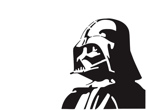 Printable Darth Vader Stencil