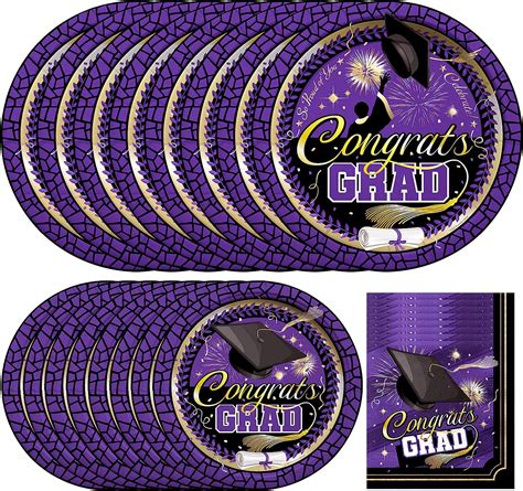 Amazon Treasures Gifted Purple Graduation Decorations