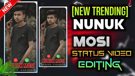 Nunuk Mosi New Trending Alight Motion Video Editing Youtube