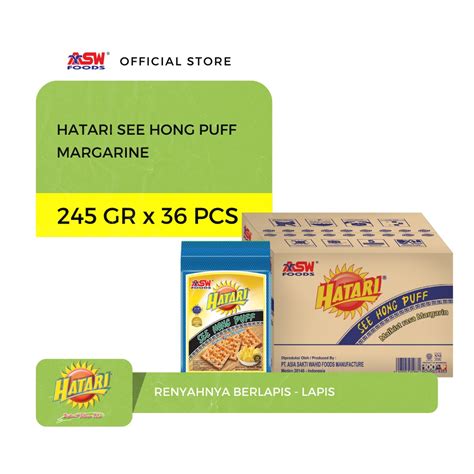 Jual Hatari See Hong Puff Margarine 245 Gram KARTON Shopee Indonesia