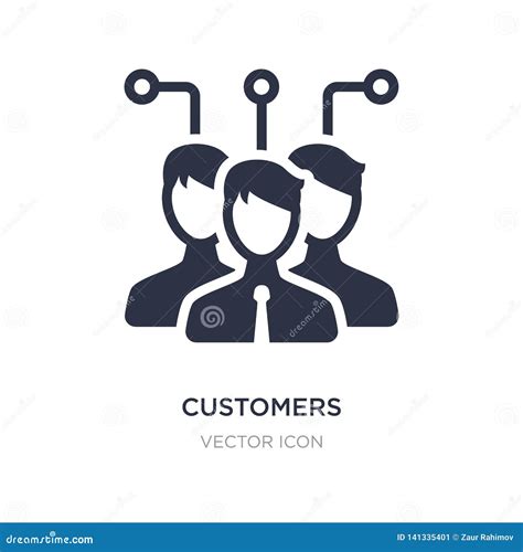 Customers Icon On White Background Simple Element Illustration From