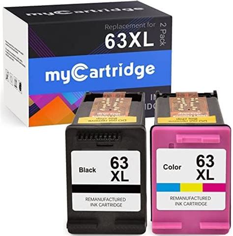 MYCARTRIDGE 63XL Cartucho De Tinta Remanufacturado De Repuesto Para