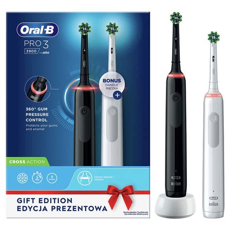 Oral B PRO 3 3900 Black Pink Duopack Elektromos Fogkefe Csom