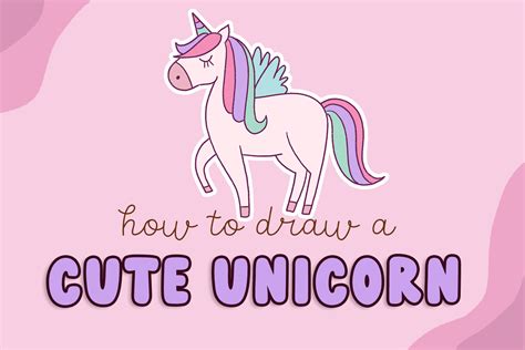 How To Draw A Cute Unicorn With Wings