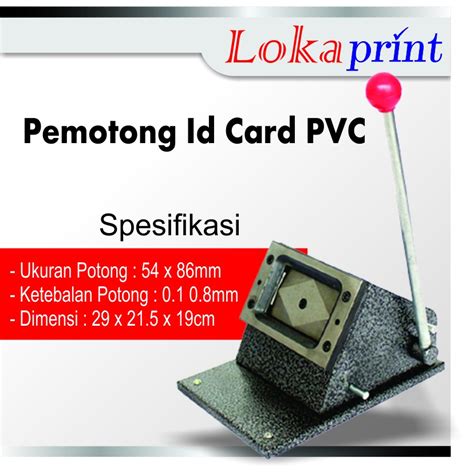 Jual Alat Pemotong Id Card Plong Id Card Cutter Plong Kartu Nama Pvc Id