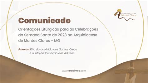 Comunicado Orienta Es Lit Rgicas Para As Celebra Es Da Semana Santa