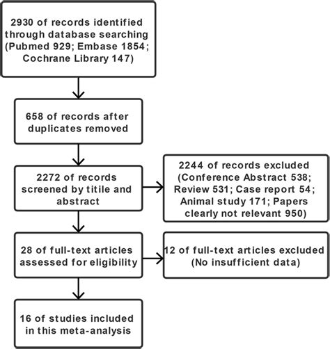 Flowchart Of The Meta Analysis Download Scientific Diagram