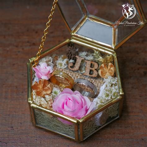 Jual RING BOX TEMPAT CINCIN LAMARAN GLASS BOX RUSTIC AESTHETIC Shopee