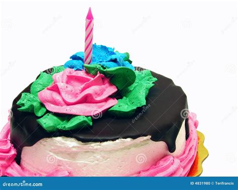 Isolated Birthday Cake Stock Photo Image Of Blue Party 4831980